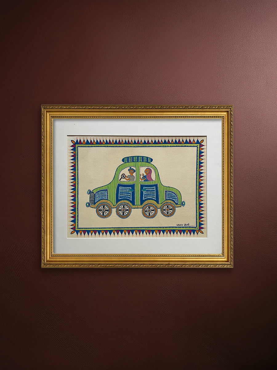Buy The Car Voyage In Pithora art by Chanchal Soni