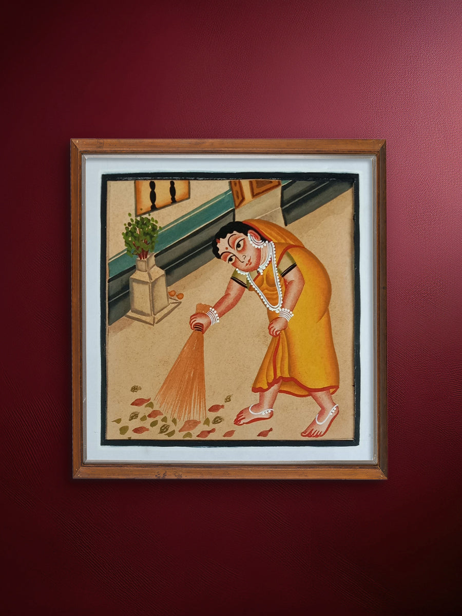 Buy The Daily House Chores: Women Cleaning in Kalighat by Bapi Chitrakar
