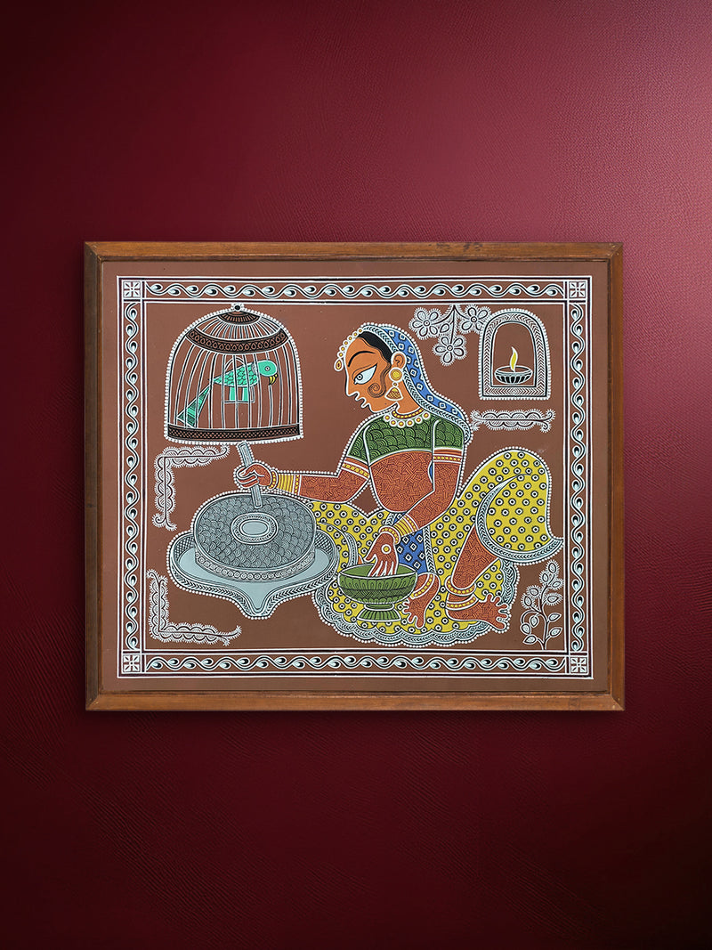 Buy The Grain Churner In Mandana by Vidya Soni