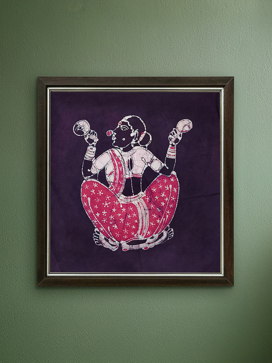 Buy The Lady Musician in Batik by Pakash Yasala