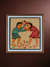 Buy The Siblings at Play In Kalighat by Bapi Chitrakar