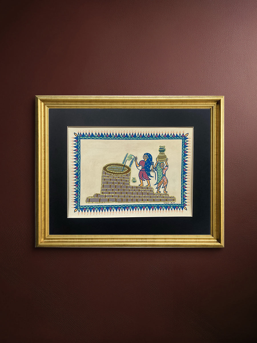 Buy The Water Well In Pithora art by Chanchal Soni