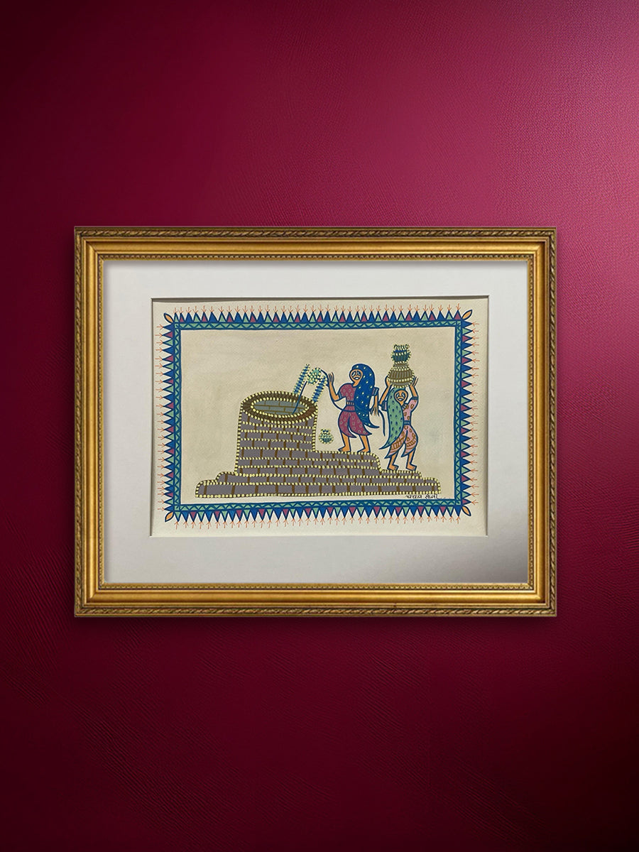 Buy The Well of Life In Pithora art by Chanchal Soni