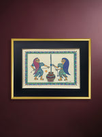 Buy Women Churning Butter In Pithora art by Chanchal Soni