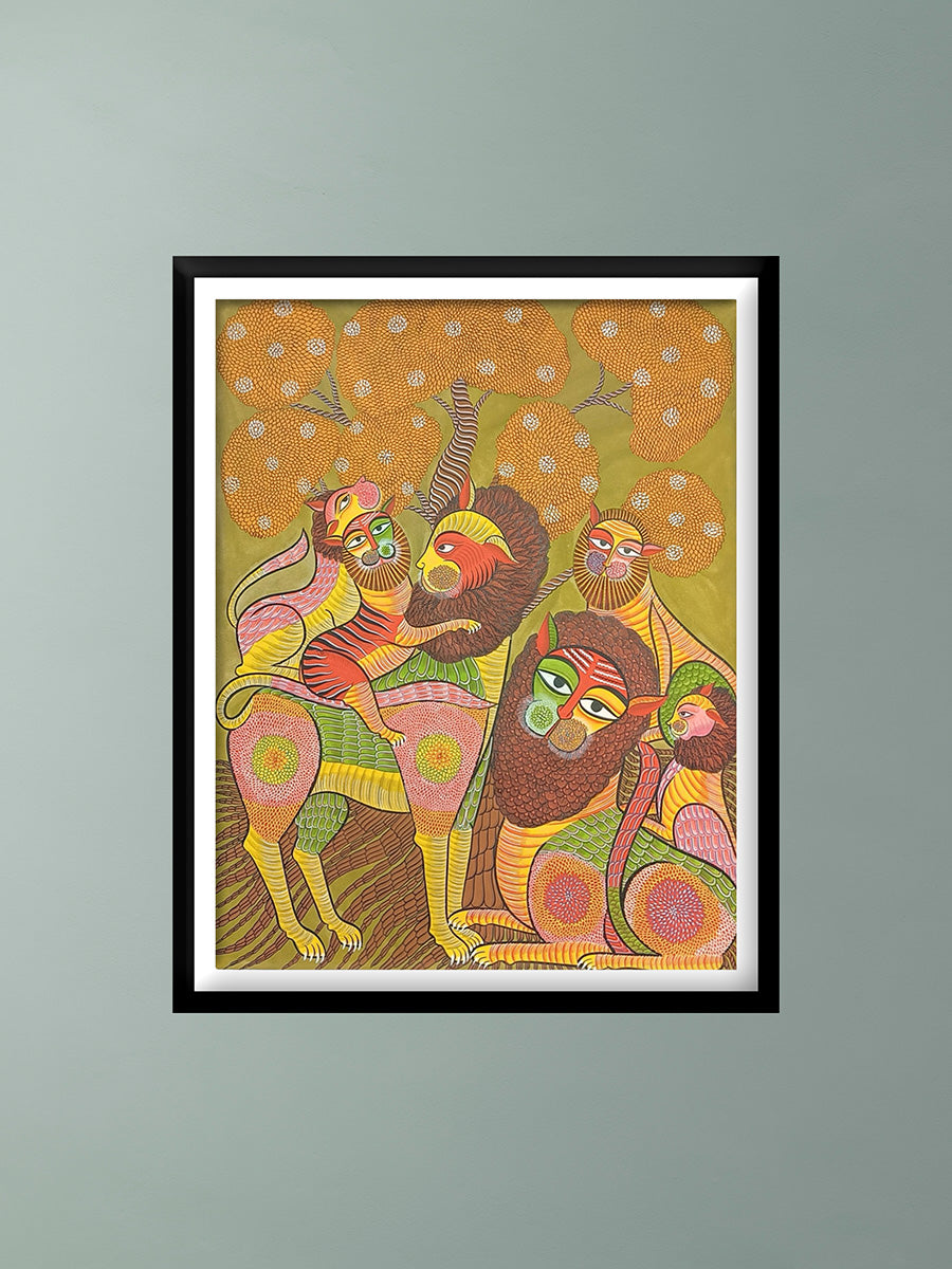 Buy King of the Forest In Kalighat by Uttam Chitrakar
