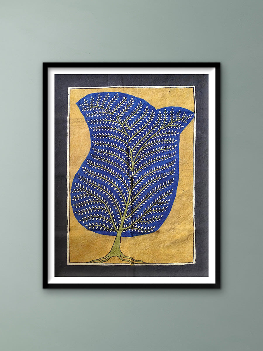 Buy Tree of Life in Blue: Mata Ni Pachedi Painting by Chandrakant Bhulabhai