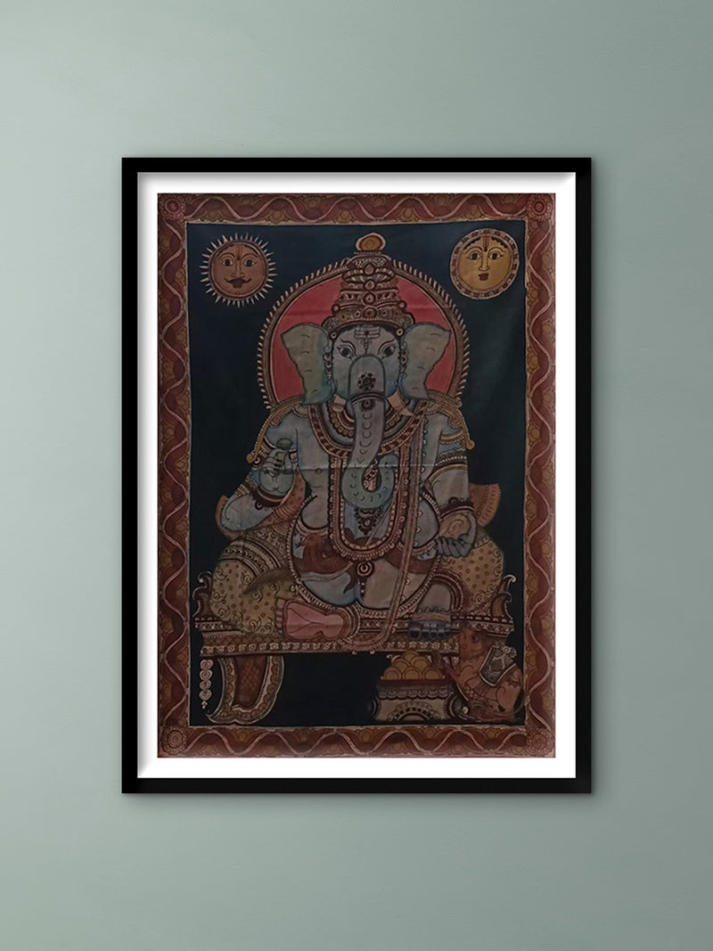 Buy Lord Ganesha In kalamkari by Kanukurthi Guna Sekhar Sai