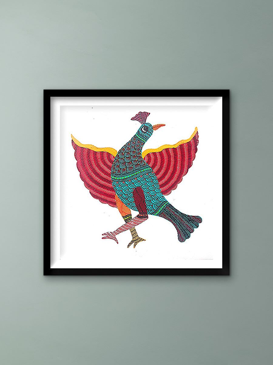Buy Peacock in Gond by Kailash Pradhan