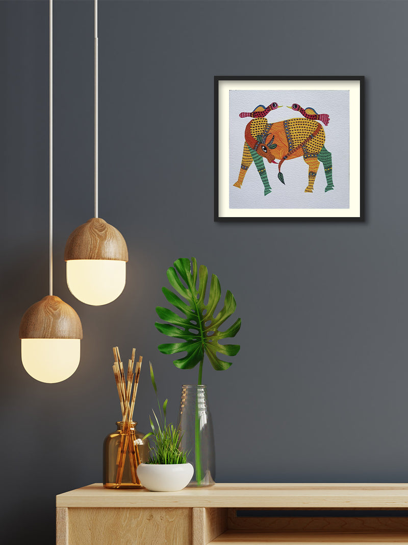 Looking to add a touch of vibrant wonder to your home? Explore our selection of Gond Art for sale and bring home a piece of whimsical harmony.