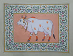 Majestic Cow in Pichwai by Shehzaad Ali Sherani for Sale