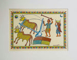 The Farmer Life in Pithora Art by Chanchal Soni For Sale