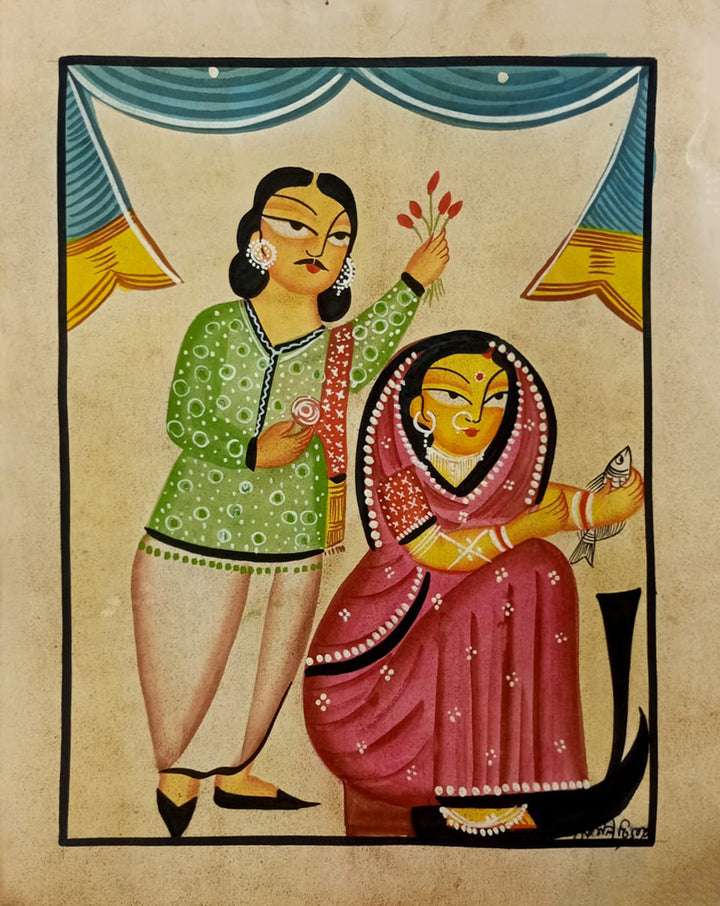 The Household Romance in Kalighat by Sonali Chitrakar Thumbnail