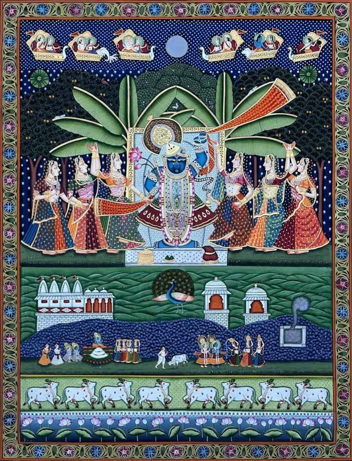 Sharad Purnima: Shrinathji's Exhuberance in Pichwai by Naveen Soni Thumbnail