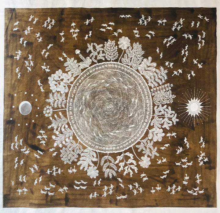 Elements of Nature, Warli Art by Dilip Bahotha Thumbnail