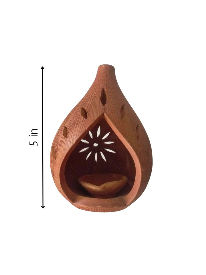 Mud tea-light diffuser by Ramjatan Prajapati Thumbnail