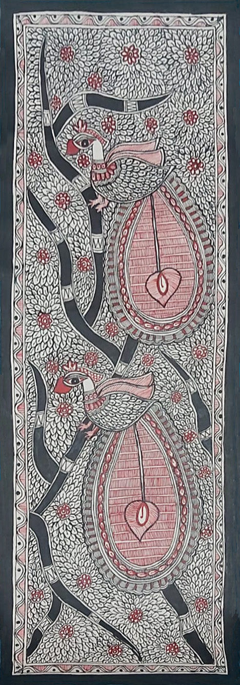 Peacock in Madhubani by Priti Karn Thumbnail