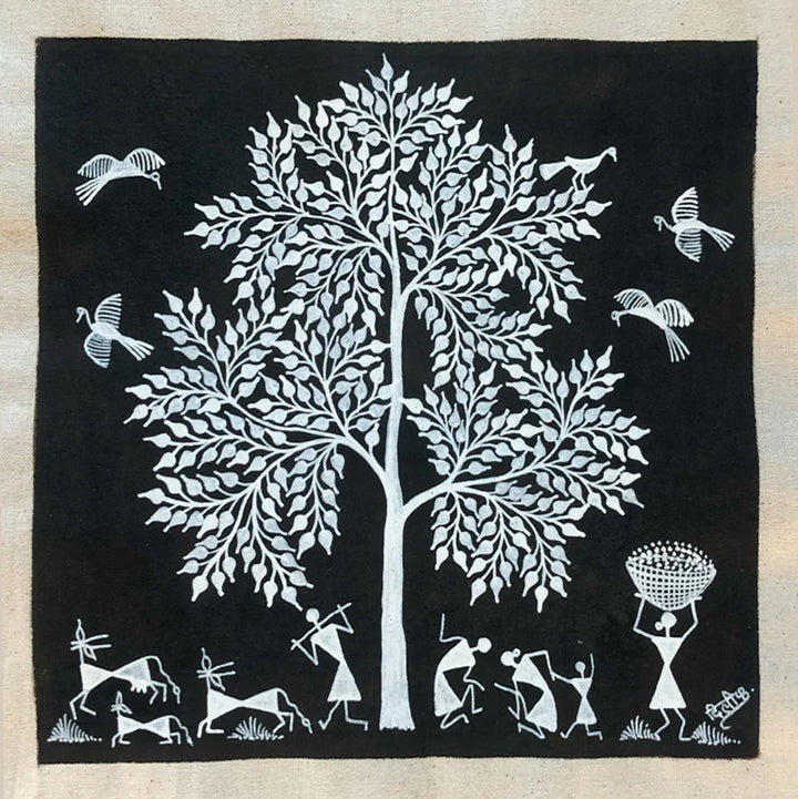 Warli Ecosystem, Warli Art by Dilip Bahotha Thumbnail