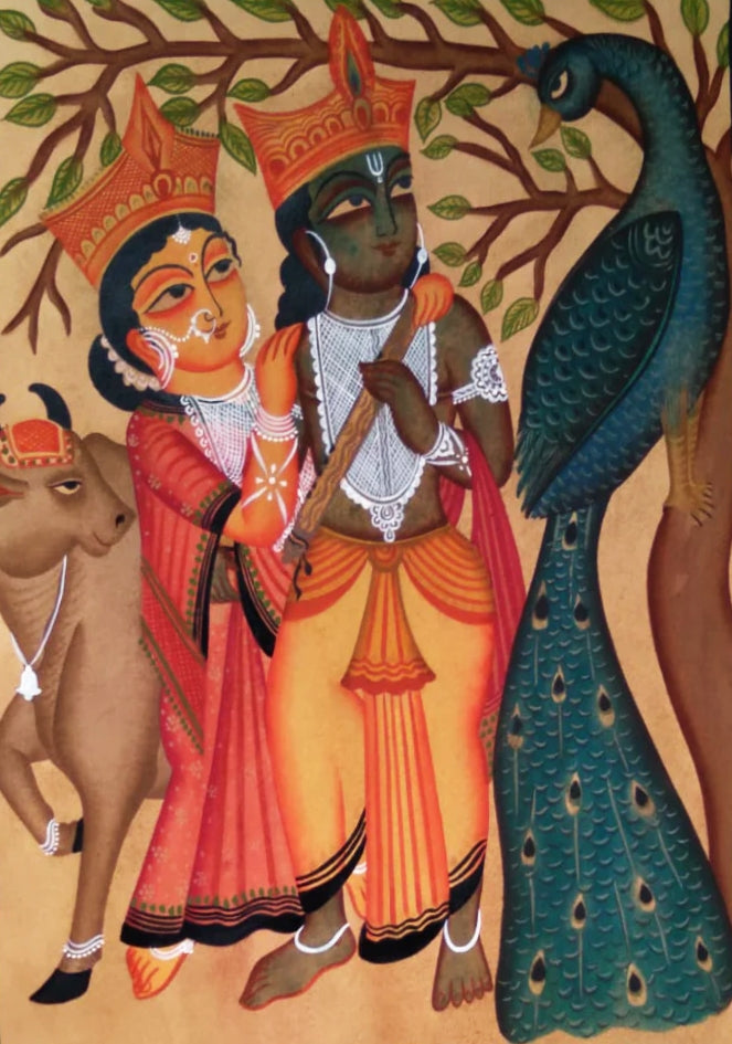 Brushstrokes of Devotion: Kalighat Art by Bapi Chitrakar Thumbnail