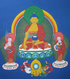 Order Buddha with Disciples: Thangka Painting by Krishna Tashi Palmo
