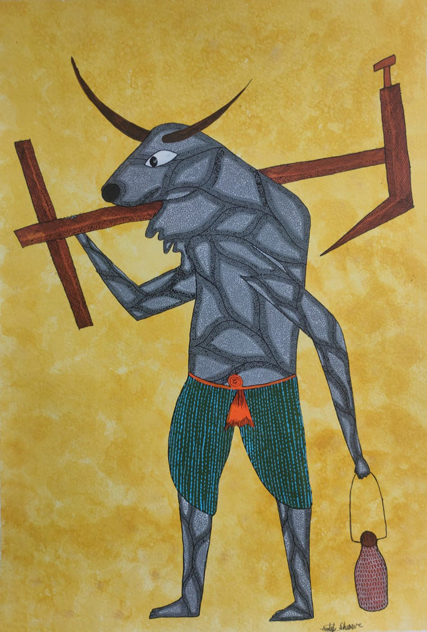 Purchase Bull engaged in Agricultural Labour in Gond by Sandeep Dhurve