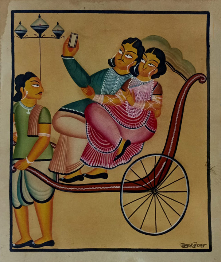 Capturing the Journey in Kalighat by Sonali Chitrakar Thumbnail
