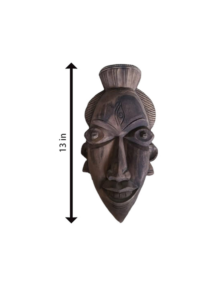Tribal Wooden mask by Paramesh Sarkar Thumbnail