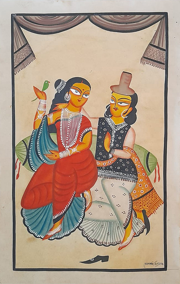 Eternal Companions: The Radiance of Inseparable Harmony by Sonali Chitrakar Thumbnail