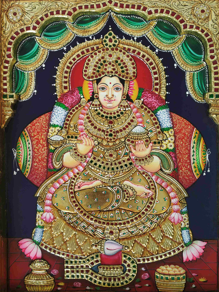 Goddess Annapoorni in Tanjore by M. Mahesh Thumbnail