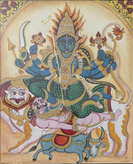 Goddess Durga as Mahishasura Mardini In Mysore by Hemalatha B for Sale