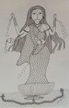 Buy Goddess Lakshmi in Jogi Art by Govind Bhai Bharthri