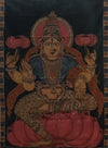 Goddess Lakshmi in kalamkari by Kanukurthi Guna Sekhar Sai
