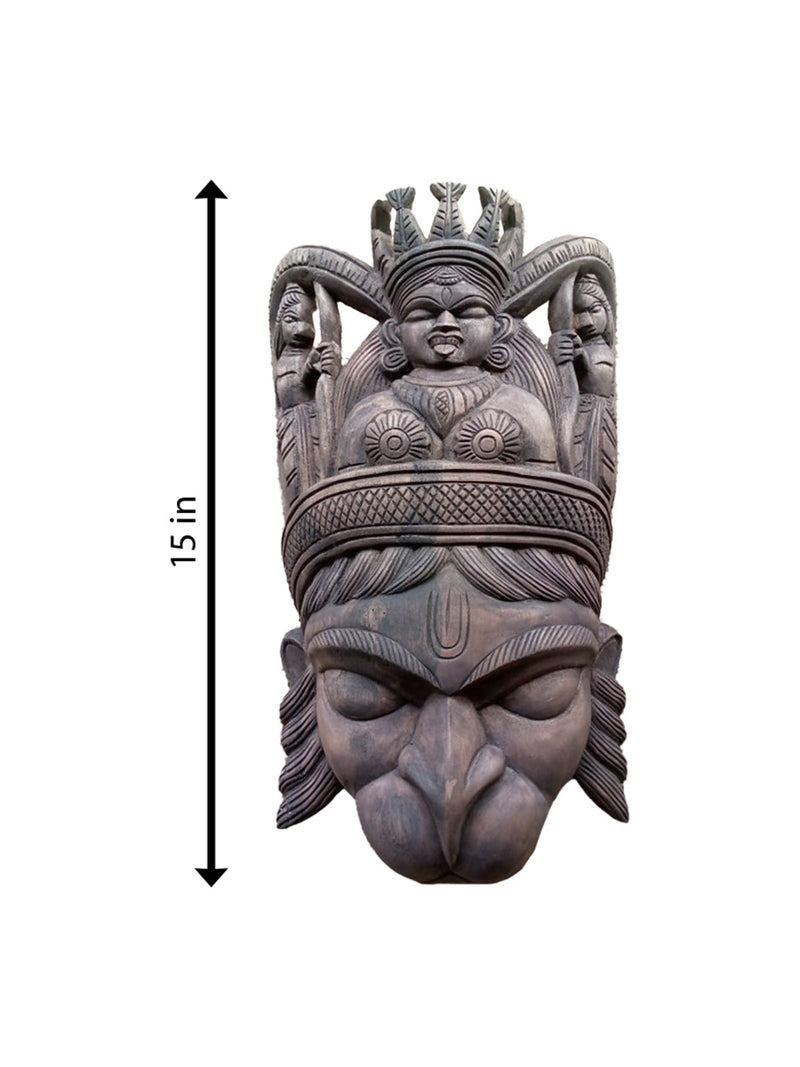Hanuman (bhadra kali) mask in Wooden mask Paramesh Sarkar
