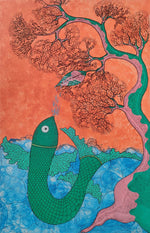 Buy Harmonious Relationship between Water and land in Gond by Sandeep dhurve