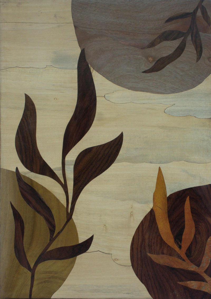 Mysore Traditional Inlay Leaves Painting