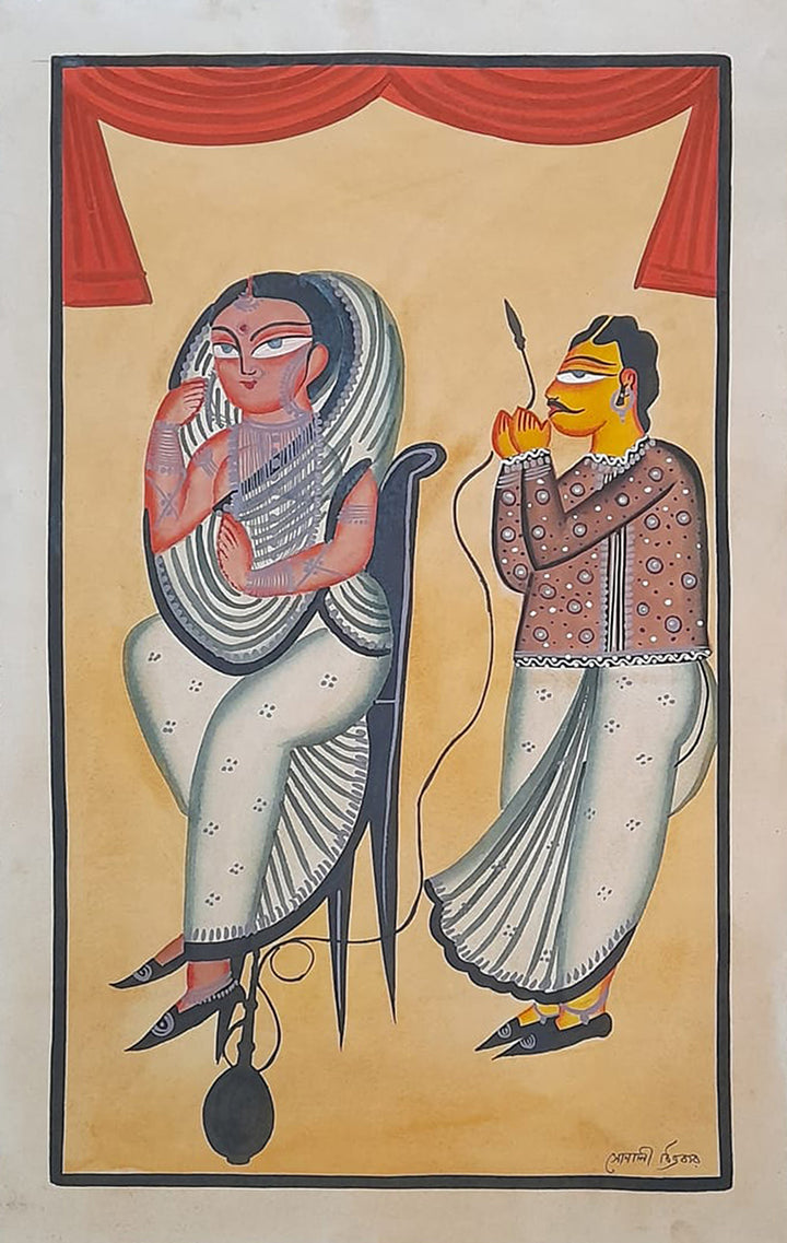 Majestic Splendor: A Glimpse of Regal Reverie in Kalighat by Sonali Chitrakar Thumbnail