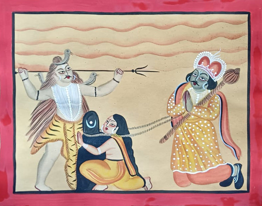 Purchase Markandeya and Lord Shiva In Kalighat by Manoranjan Chitrakar