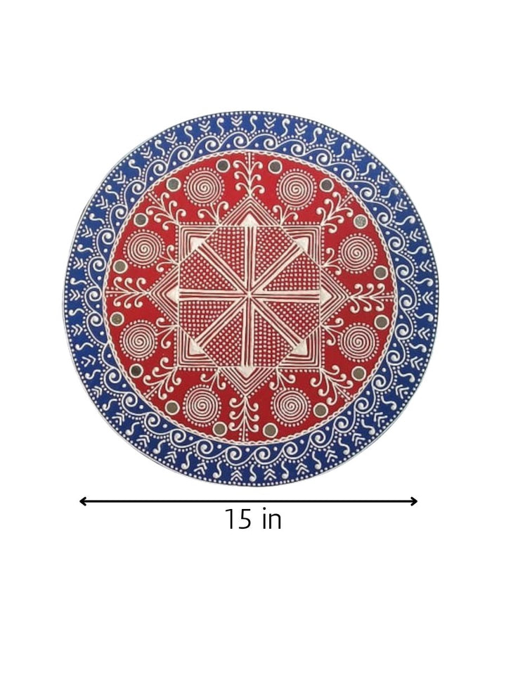 Mirrored Mandala in Mandana by Kaluram Meghvanshi Thumbnail