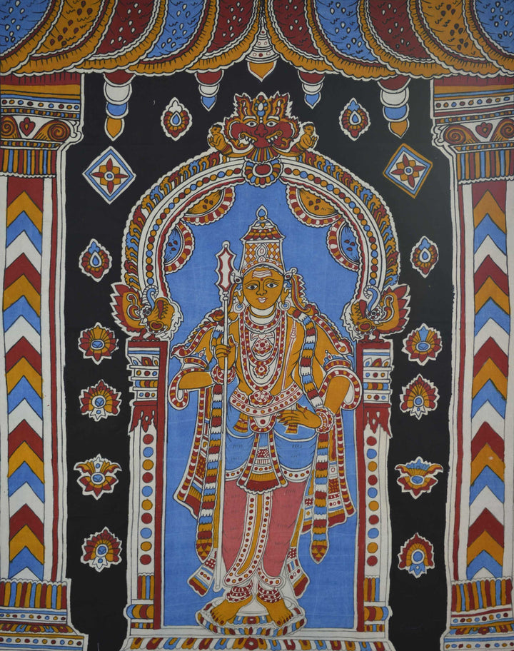 Murugan in Kalamkari by K. Lakshminarayan Thumbnail