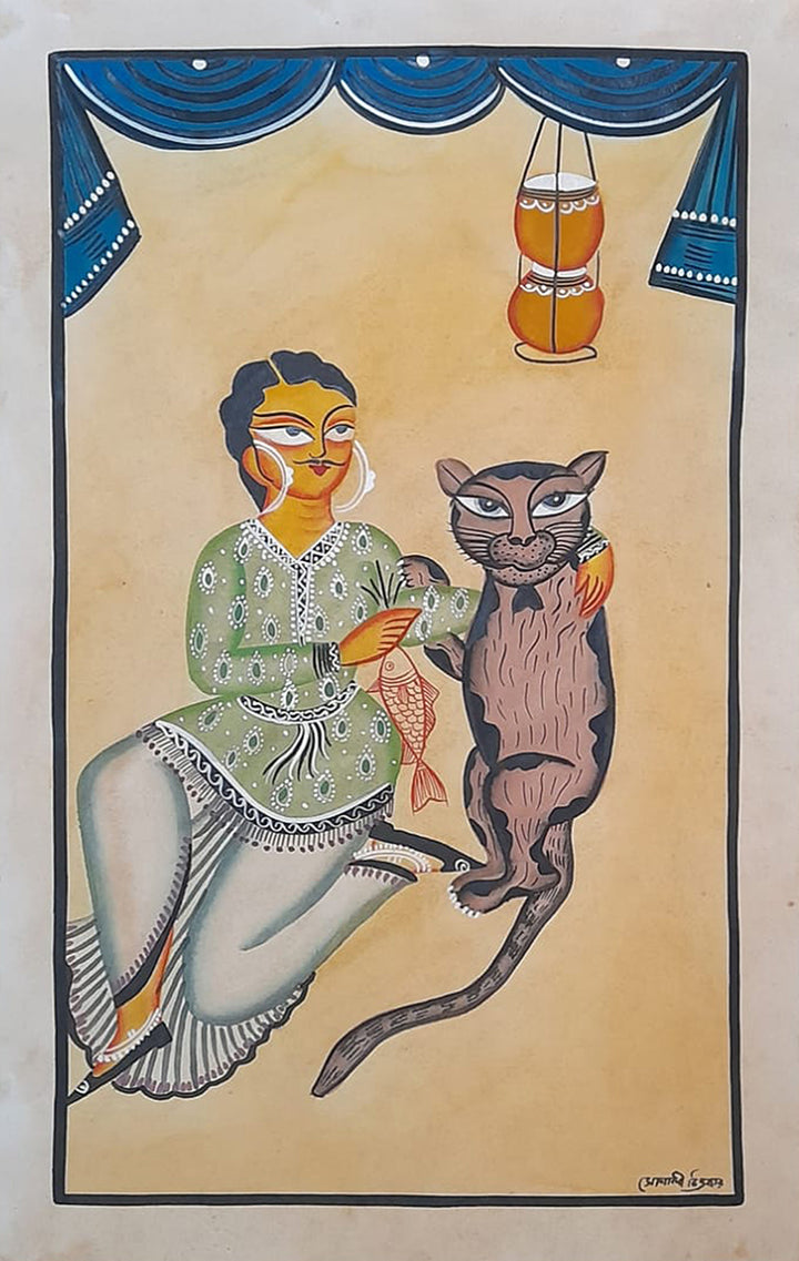 Nature's Bond: Symbiotic Serenity in Kalighat by Sonali Chitrakar Thumbnail