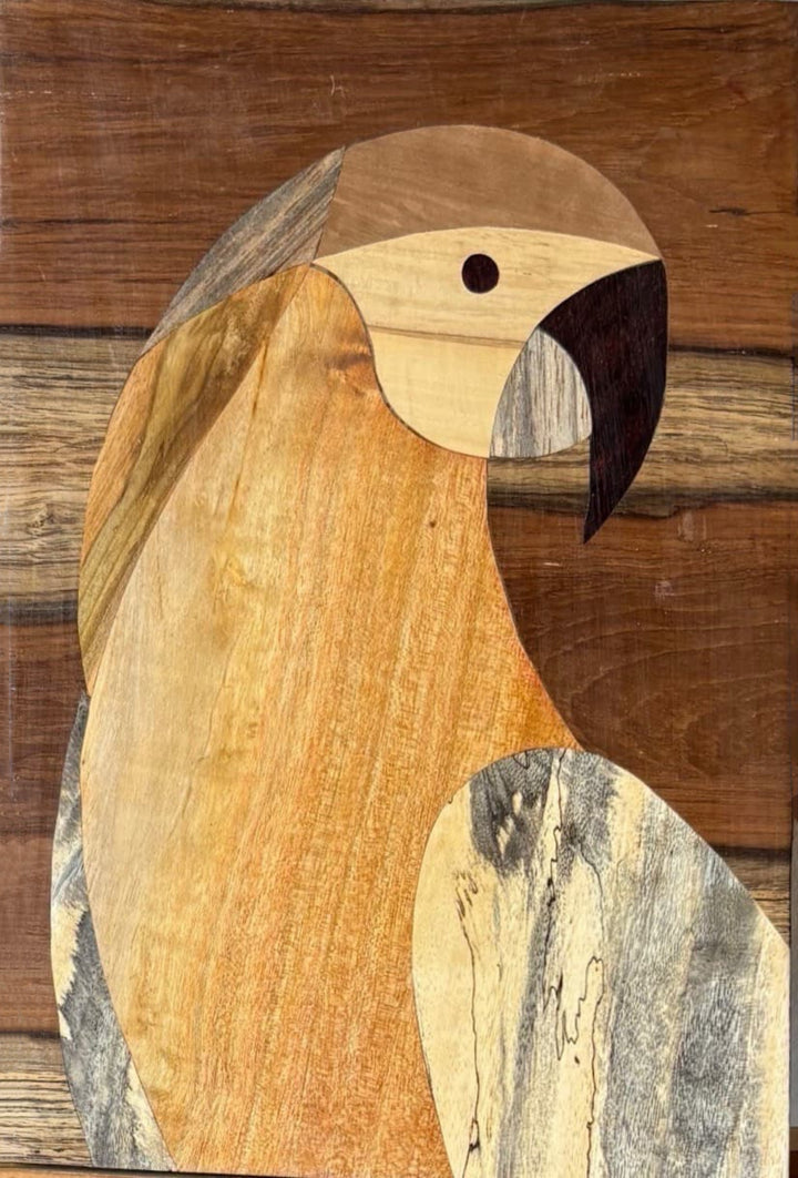 Parrot In Wood Inlay by Mohan Kumar Thumbnail