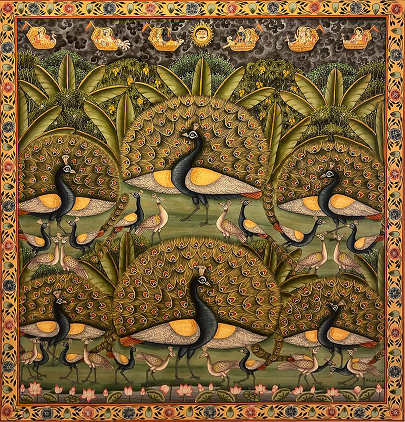 Order Peacock Raas in Pichwai by Shehzaad Ali Sherani