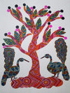 Buy Peacocks and Tree in Bhil by Shersingh Bhabor