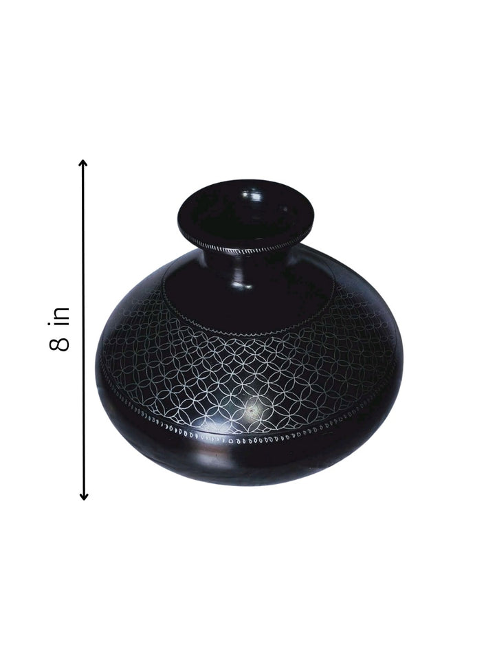 Pot in Black Pottery by Ramjatan Prajapati Thumbnail