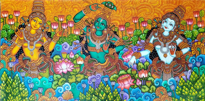 Raas Leela in Kerala Mural by Adarsh Thumbnail