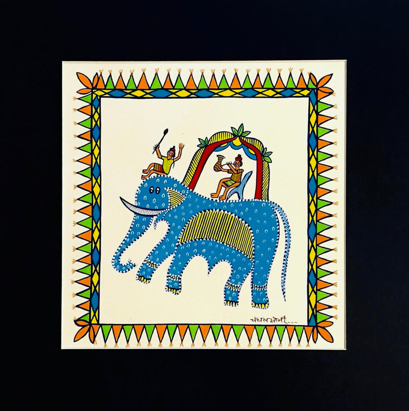 Order Raja Bhoj Regal Elephant: A Pithora Depiction