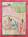 Purchase Rishi Gautam With Ahilya and Indra In Kalighat by Manoranjan Chitrakar
