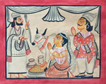 Order Satya Pir and Sindhu Raja In Kalighat by Manoranjan Chitrakar