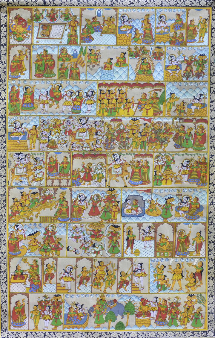 Shiva Parvati Vivah in Phad by Prakash Joshi Thumbnail