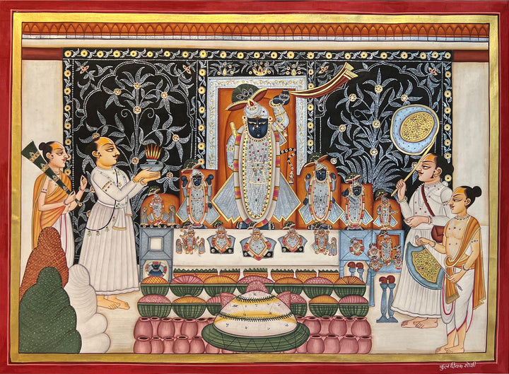 Shrinathji Darshan in Pichwai by Naveen Soni Thumbnail