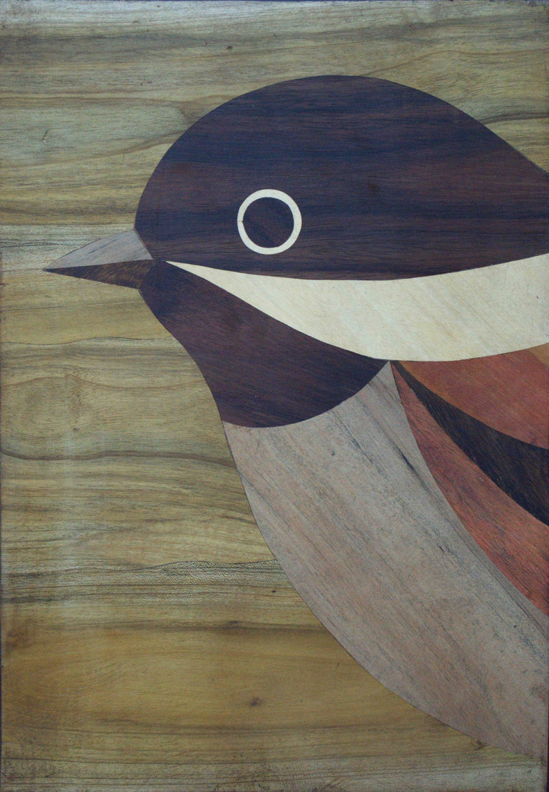 Buy Sparrow in Mysore Wood Inlay by Mohan Kumar